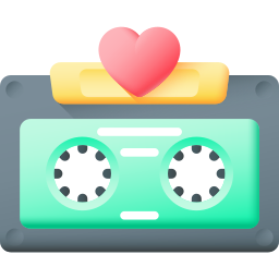 cassette bandje icoon