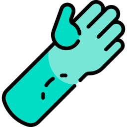 Hand bitten icon