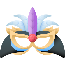 Carnival mask icon