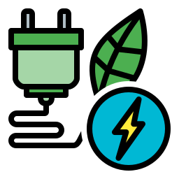 Green energy icon