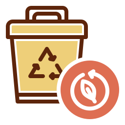 Recycle trash icon