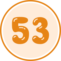 cincuenta y tres icono