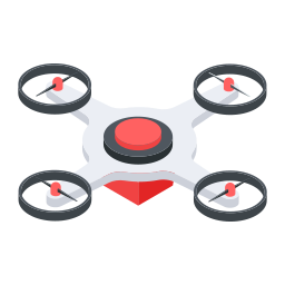 drone di consegna icona