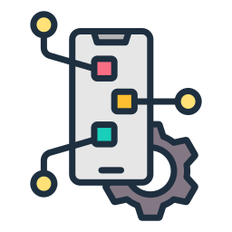 Mobile app development icon