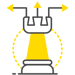 stratégie Icône