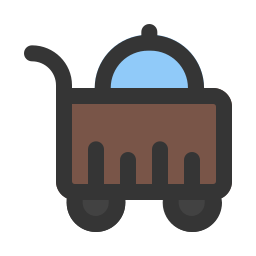 Food trolley icon