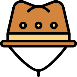 sombrero de explorador icono