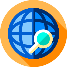 Globe grid icon