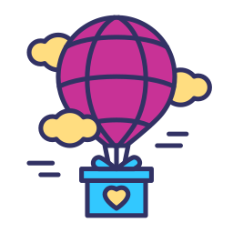 Air balloon icon