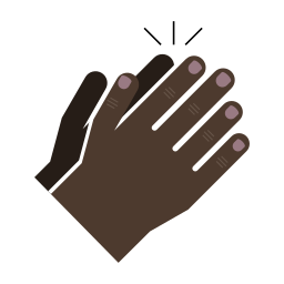 manos negras icono