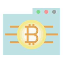 datos de bitcóin icono