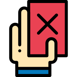 tarjeta roja icono
