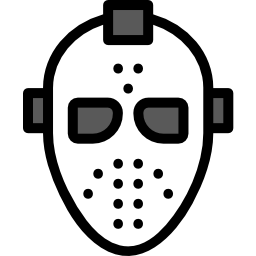 maschera da hockey icona