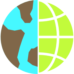 grille du globe Icône