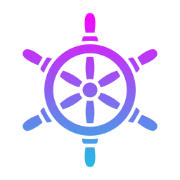 rueda de la nave icono