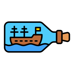 Корабль в бутылке иконка