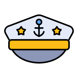 Капитанская кепка иконка