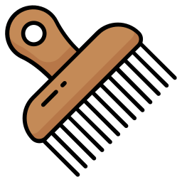 Afro comb icon