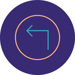 Turn left icon