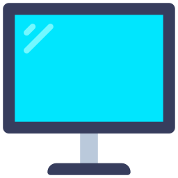 Computer monitor icon