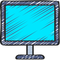 monitor komputerowy ikona