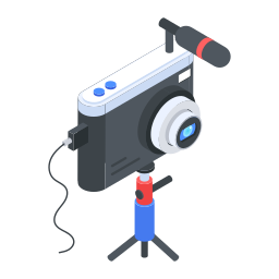 Vlogging camera icon