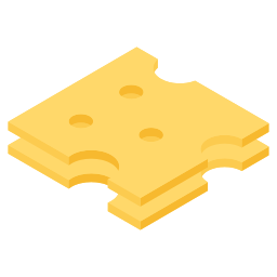 bloque de queso icono