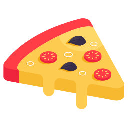 porción de pizza icono