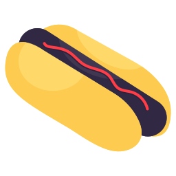 hamburguesa de perrito caliente icono