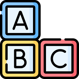 blocchi alfabetici icona
