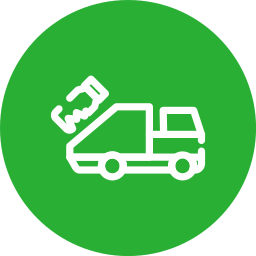 Garbage truck icon