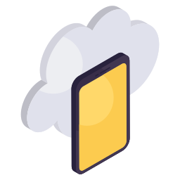 Cloud mobile icon