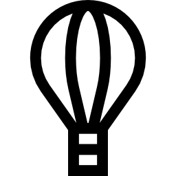 Hot air balloon icon