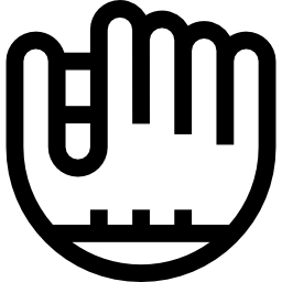 Baseball glove icon