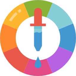 palette dei colori icona