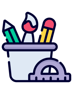 Pencil holder icon