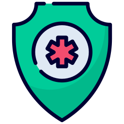 medizinischer schutzschild icon