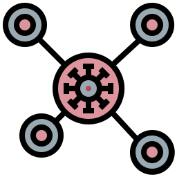 Virus transmission icon