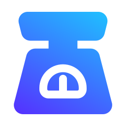 Weight scale icon