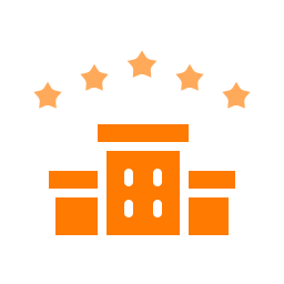 Hotel 5 star icon