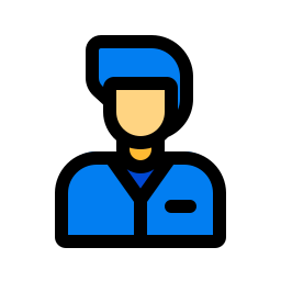 Receptionist assistance icon