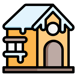 Śnieżny dom ikona