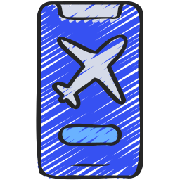 Book air ticket icon