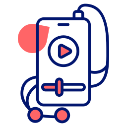 vídeo móvil icono