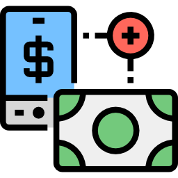 Money deposit icon