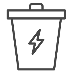 Waste energy icon