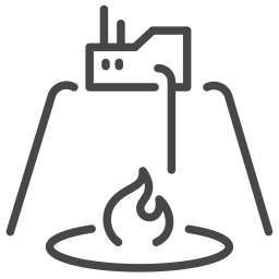 Geothermal plant icon