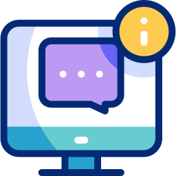 Computer chat icon