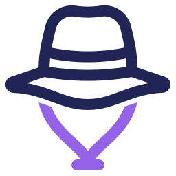 Fishing hat icon