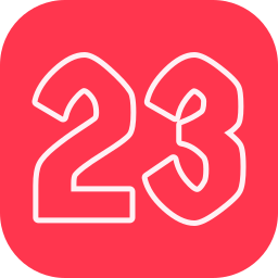 número 23 icono